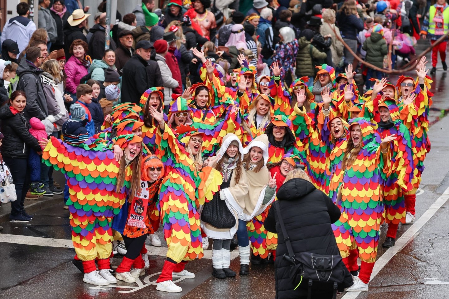 Narren beim Faschingsumzug in Würzburg. Franken gilt bayernweit als Fastnachtshochburg.