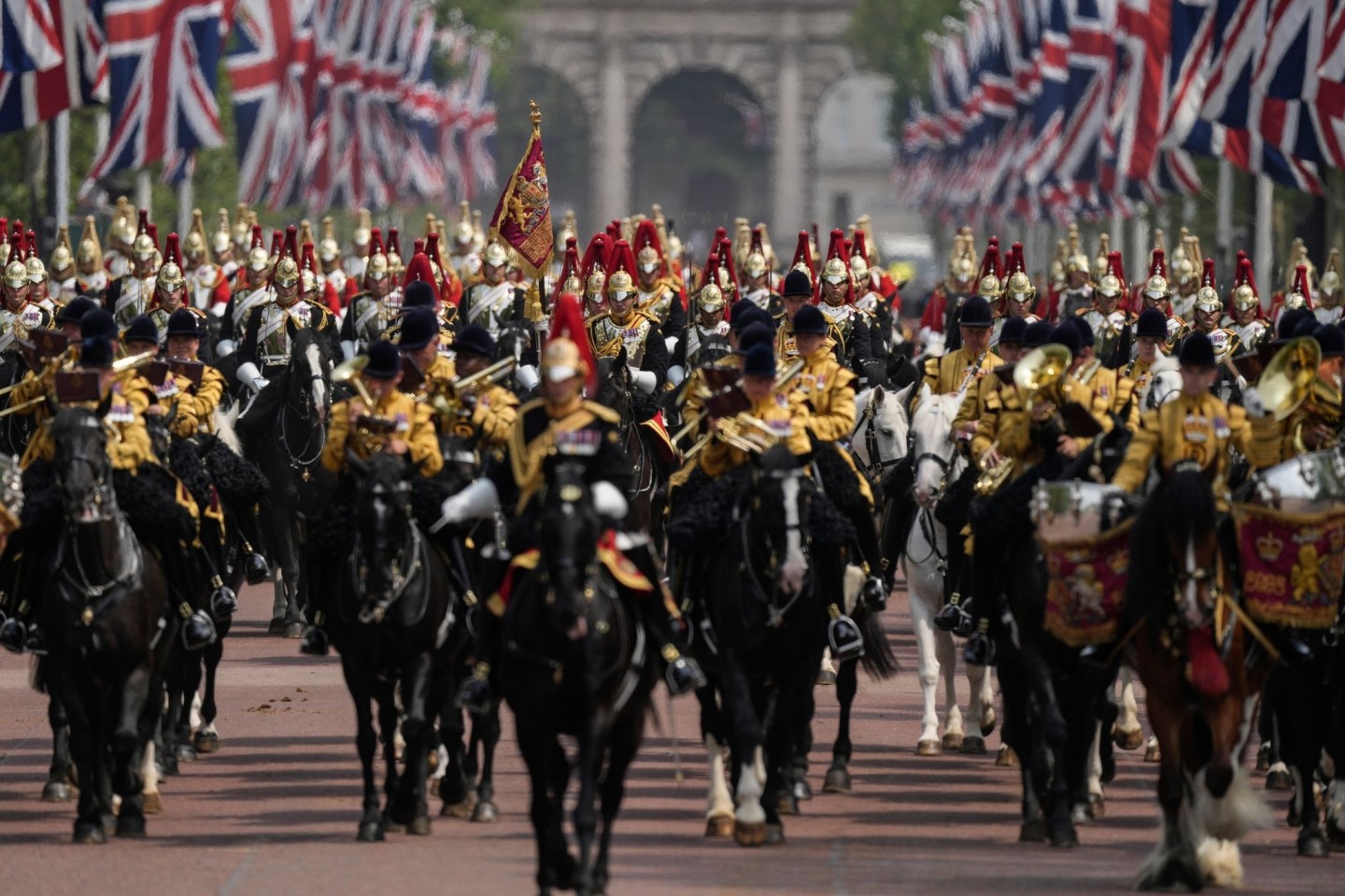 Die Geburtstagsparade für König Charles III. findet nicht an seinem eigentlichen Geburstag statt, sondern im Juni - da ist das Wetter besser (Archivbild).