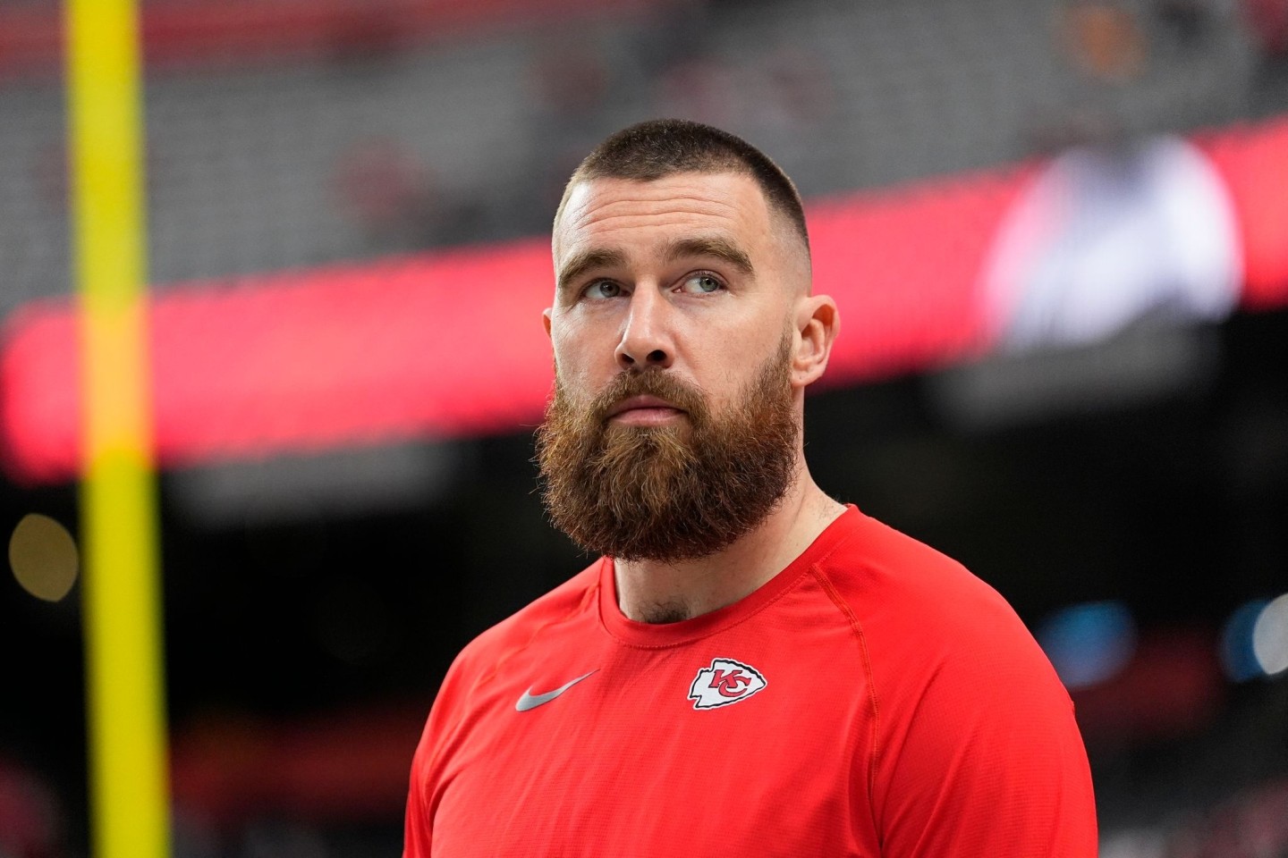 American-Football-Star Travic Kelce ist der Freund von Taylor Swift.