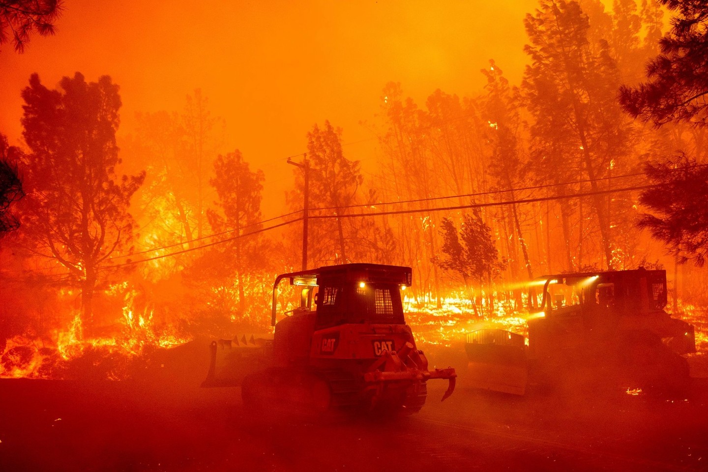 Über 1.100 Helfer kämpften gegen die Flammen an.